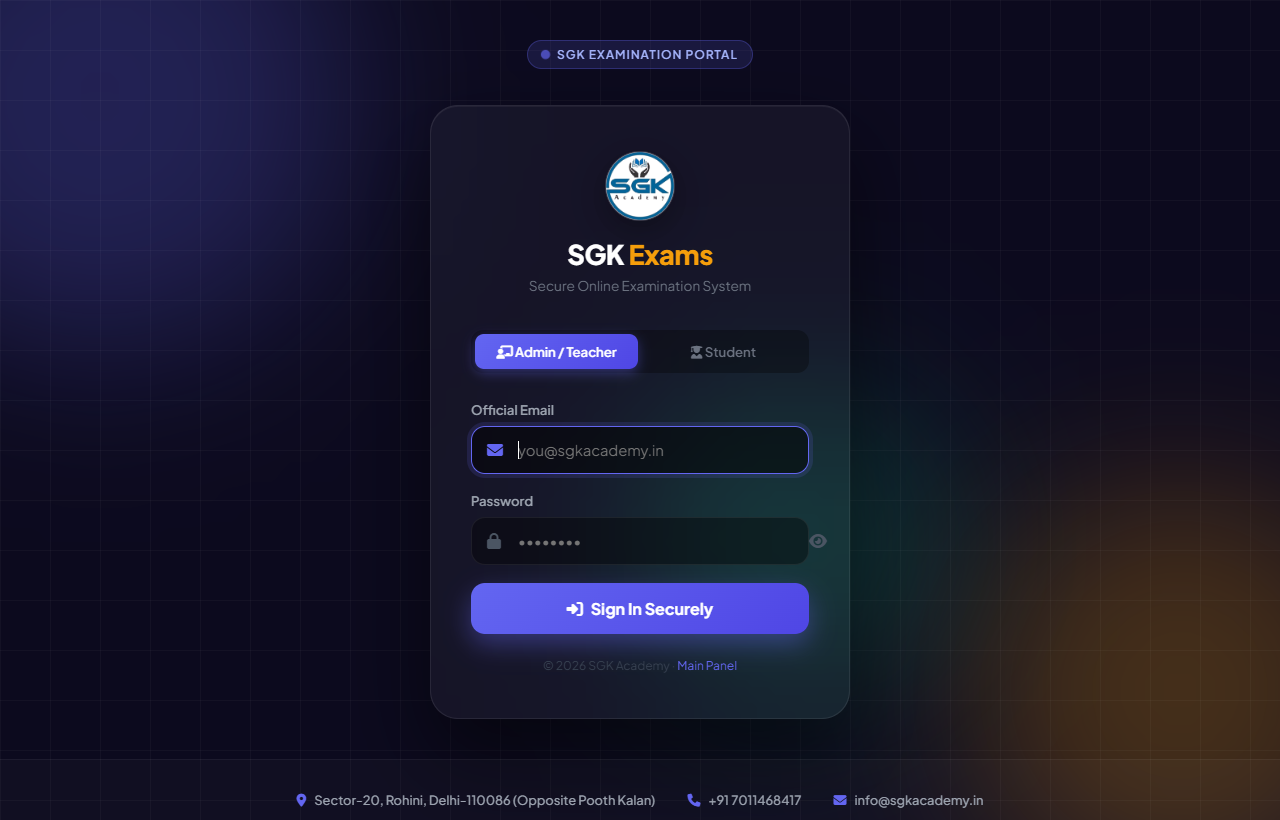 Live Secure Role-Based Login Gateway