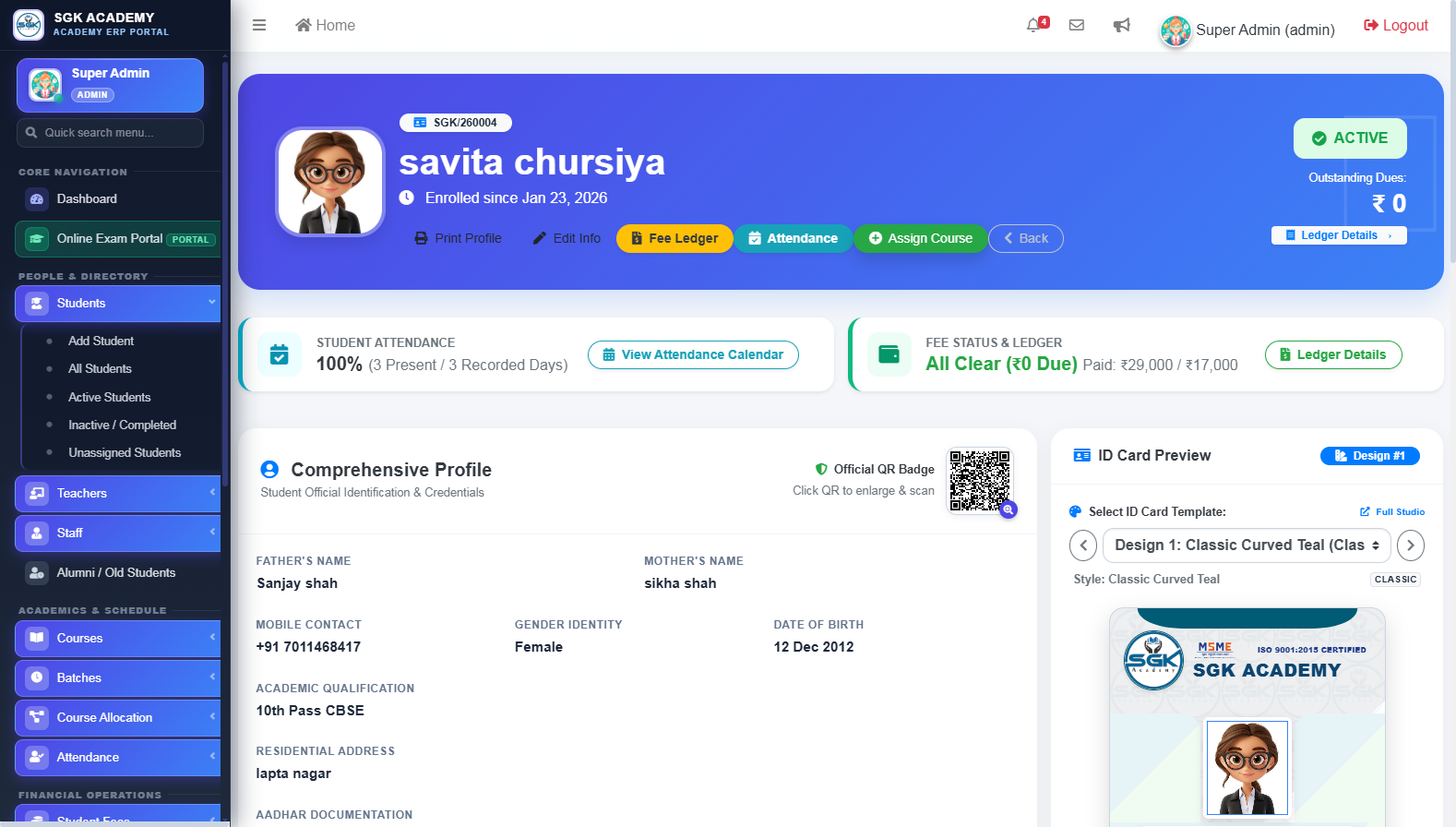 Student 360 Profile & Lifecycle