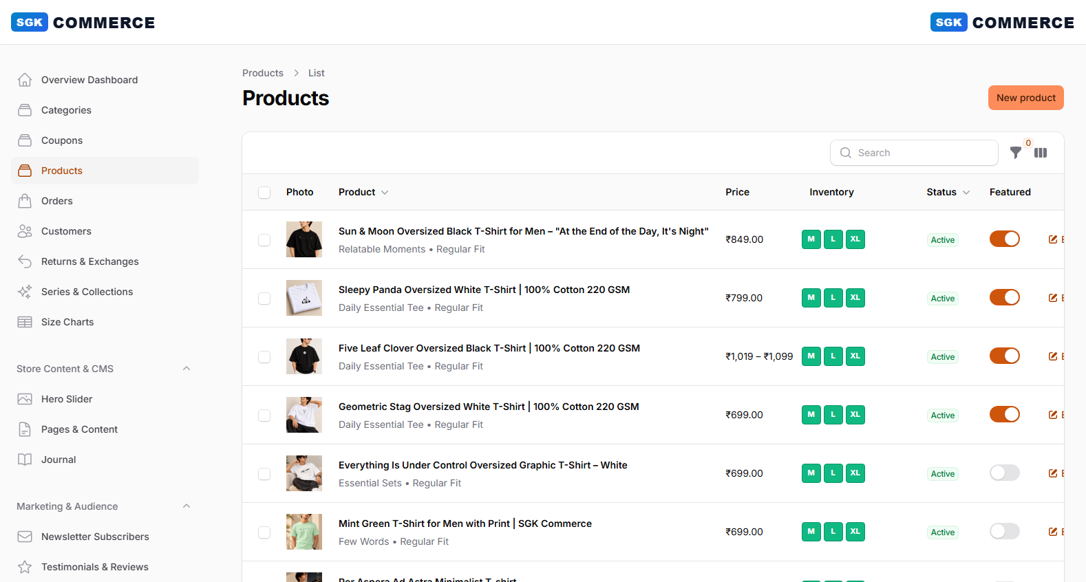 Product Catalog & SKU Management