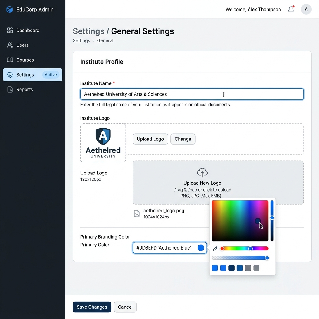 System Branding Settings