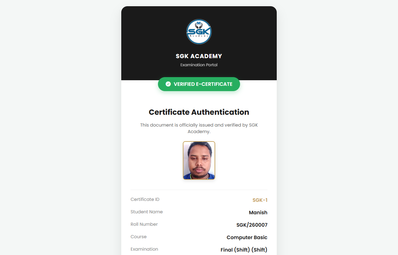 Instant QR Verification